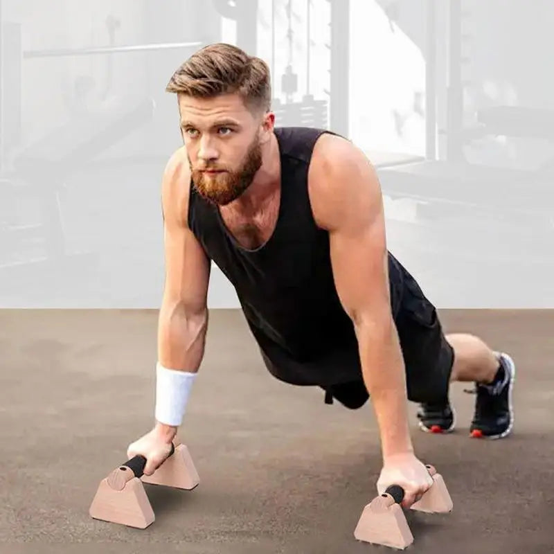 SolidWood Pro Bars – Calisthenics & Push-Up Parallettes for Home Workouts