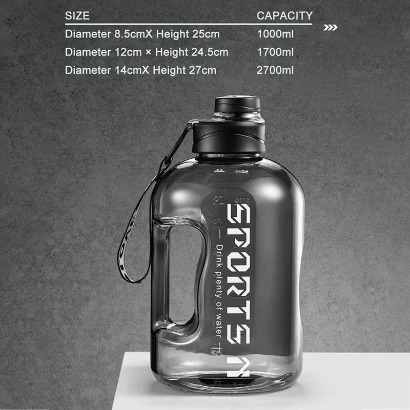 2L Refillable Sports Jug – BPA-Free Water Bottle for Gym, Hiking & Travel