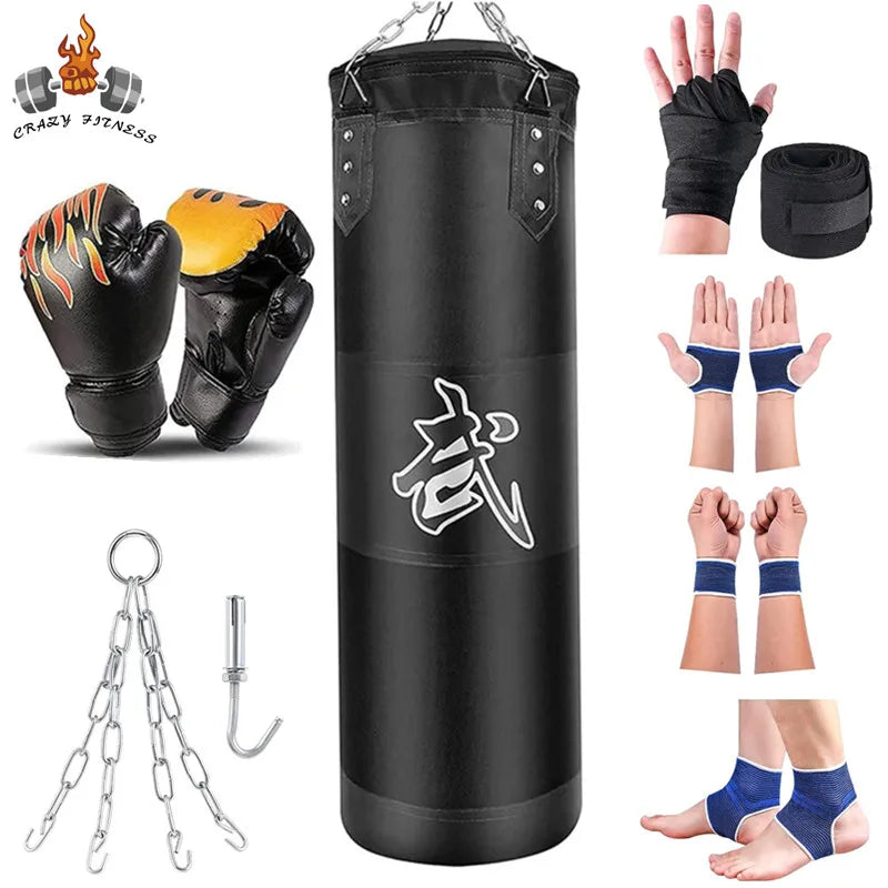 100/120cm Unfilled Heavy Punching Bag for Boxing & MMA