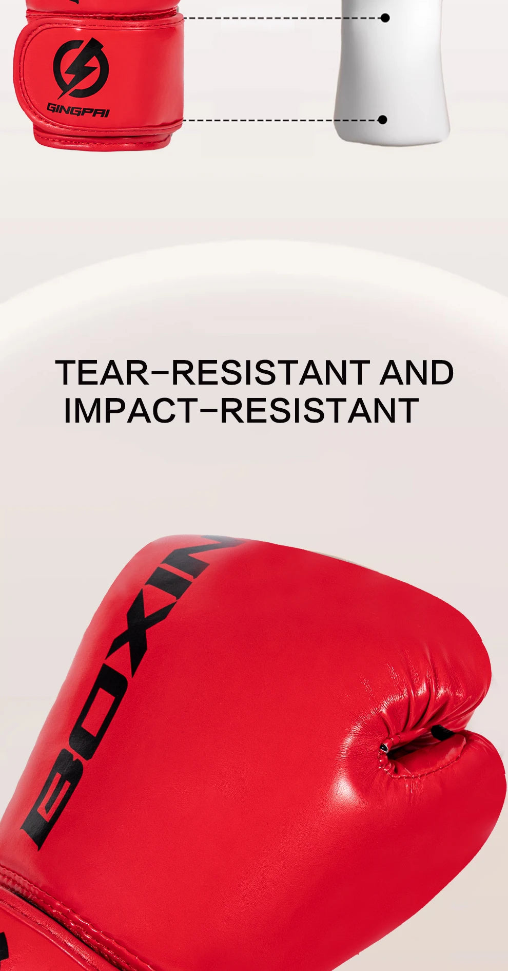 Professional Boxing Gloves – 4–12oz PU Leather Training Gloves for MMA, Muay Thai & Fitness