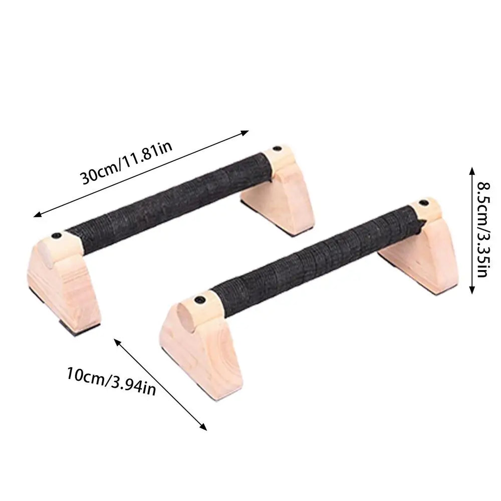 SolidWood Pro Bars – Calisthenics & Push-Up Parallettes for Home Workouts