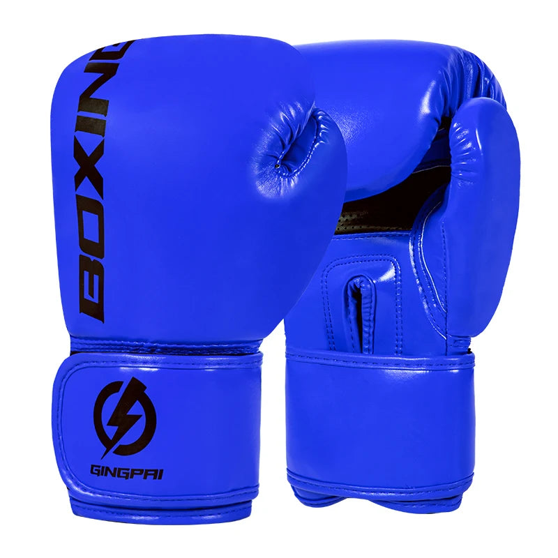 Professional Boxing Gloves – 4–12oz PU Leather Training Gloves for MMA, Muay Thai & Fitness