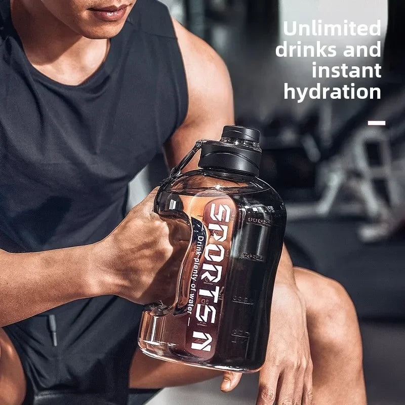 2L Refillable Sports Jug – BPA-Free Water Bottle for Gym, Hiking & Travel