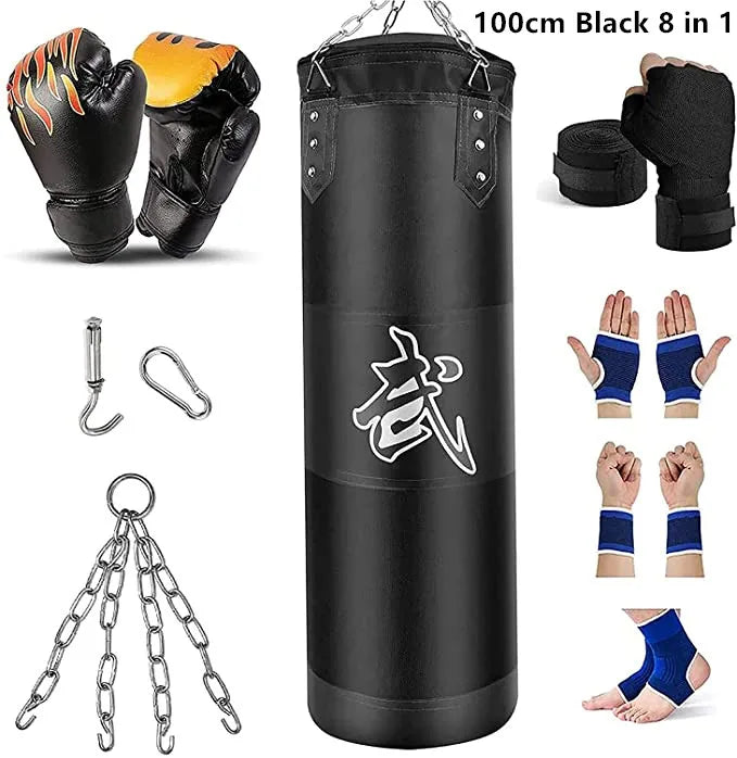 100/120cm Unfilled Heavy Punching Bag for Boxing & MMA