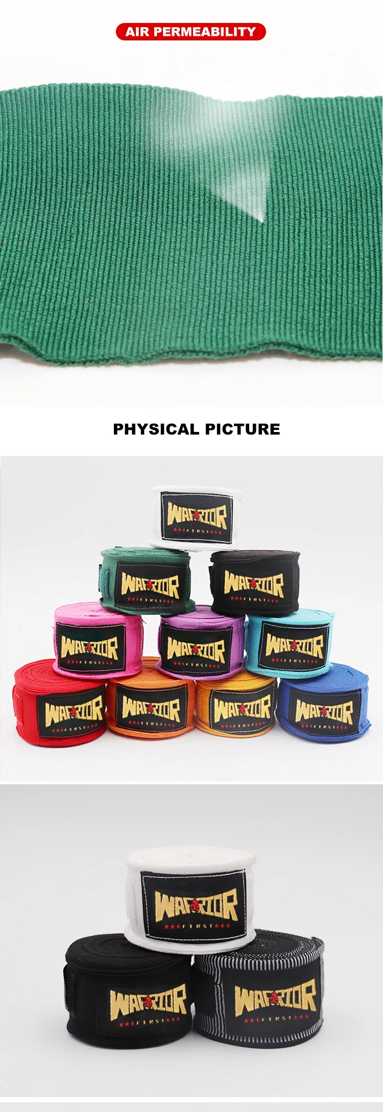 Boxing Hand Wraps – 3M/5M Elastic Bandages for Boxing & Kickboxing