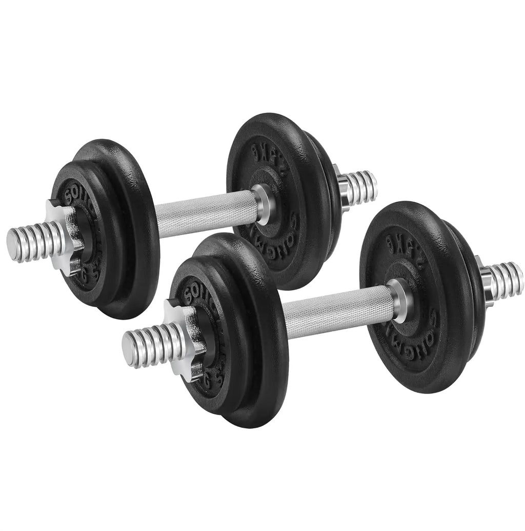 SONGMICS Adjustable Dumbbell Set – 20/30/40 kg Cast Iron Weights