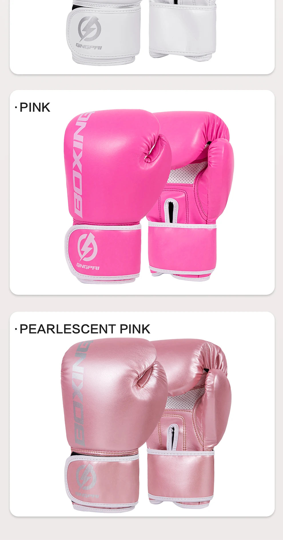 Professional Boxing Gloves – 4–12oz PU Leather Training Gloves for MMA, Muay Thai & Fitness