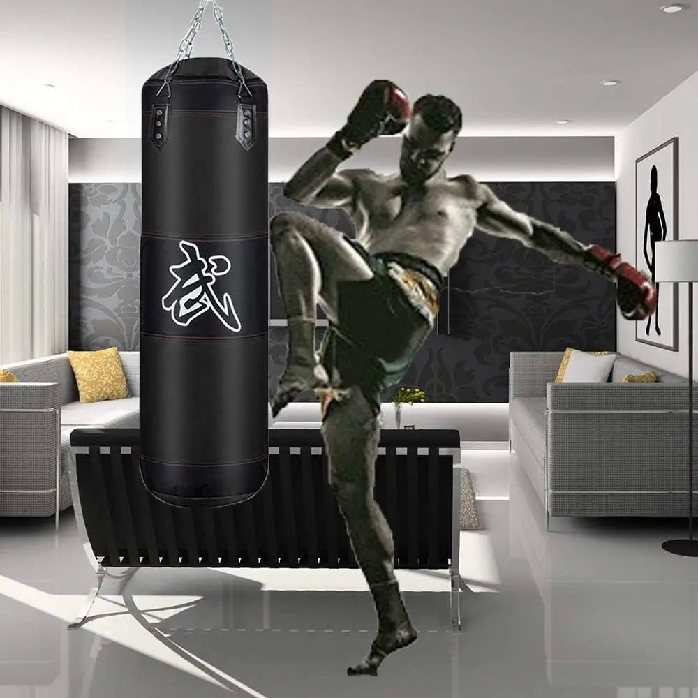 100/120cm Unfilled Heavy Punching Bag for Boxing & MMA