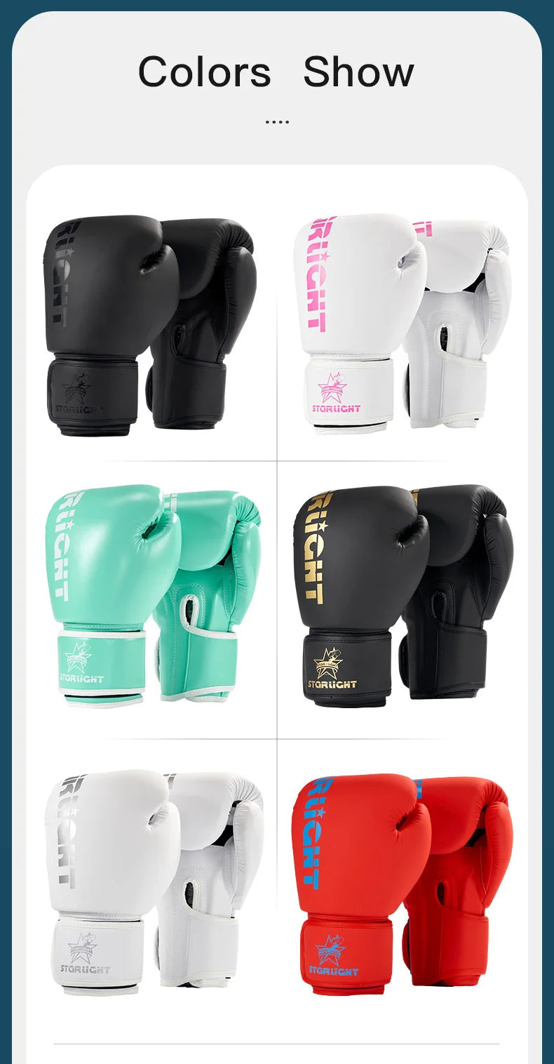 Professional Boxing Gloves – 8–16oz Training Gloves for Muay Thai, MMA & Fitness