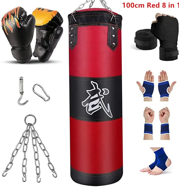 100/120cm Unfilled Heavy Punching Bag for Boxing & MMA