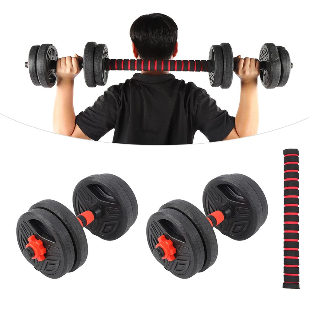 2-in-1 Dumbbell and Barbell Set – Full-Body Strength Training Equipment