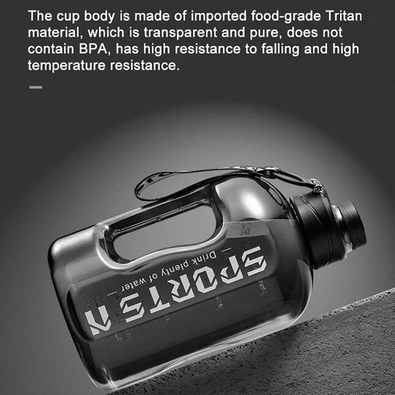 2L Refillable Sports Jug – BPA-Free Water Bottle for Gym, Hiking & Travel